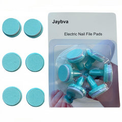 Baby Nail Trimmer Replacement Pads - Jaybva 6PCS Grinding Heads Polish Disc for Standard Electric Nail File Clippers and Cutter Kit Blue Pads for Children 6 Months Up