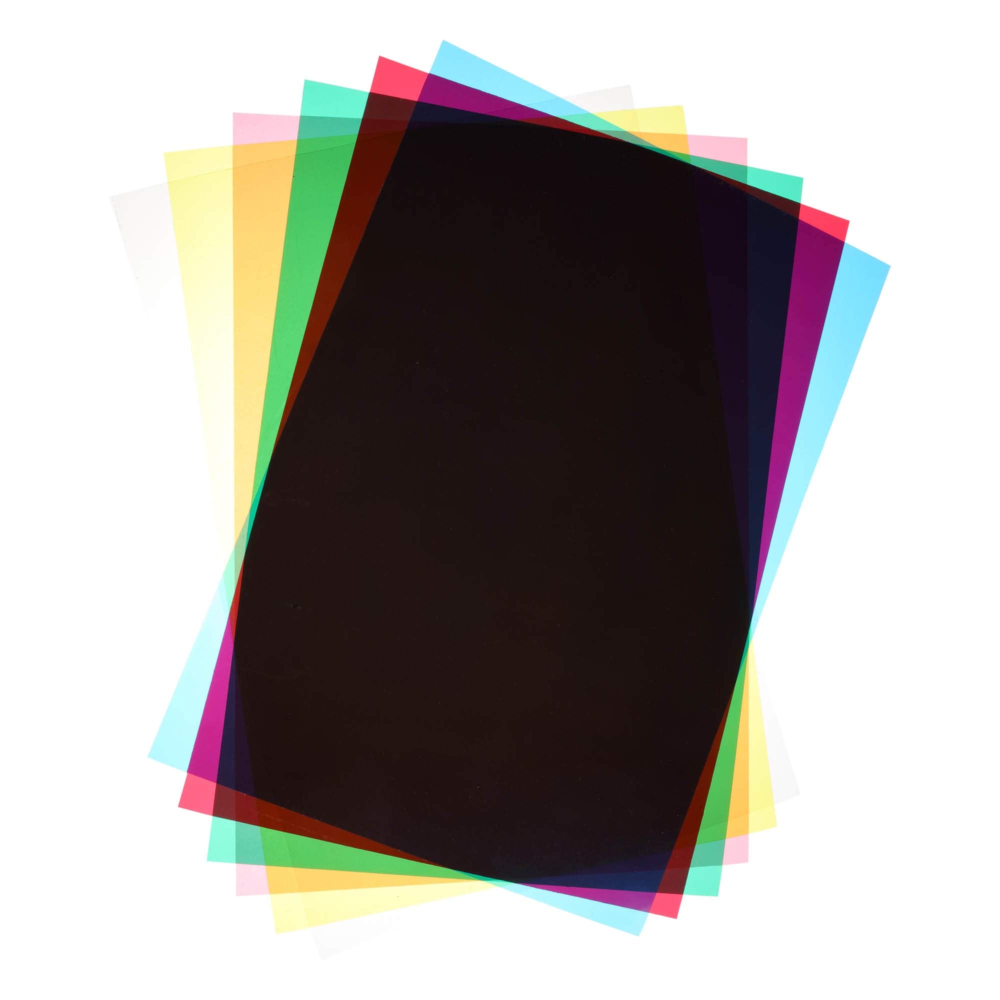 Acetate Sheets A4 OHP Sheet Colour Acetate Clear Film Plastic Light Filter Gel Reading Aid Red, Yellow, Blue, Pink, Green, Clear Thick 100 Micron Reading Aid Red, Yellow, Blue, Pink, Green, Clear (A4 Size - Assorted Colour - 60 Sheets)