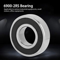 Deep-groove Bearing, 10pcs 6900-2RS Rubber Sealed Bearing, for Skateboards, Inline Skates, Scooters(10mm*22mm*6mm)