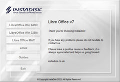 InstaDisk   Libre Office Suite 2024   Compatible with Microsoft Office 2019 365 2020 2016 2013 2010 2007 Word, Excel & PowerPoint   For Windows 11 10 8 8.1 7 Vista XP PC, Linux & Mac OS X