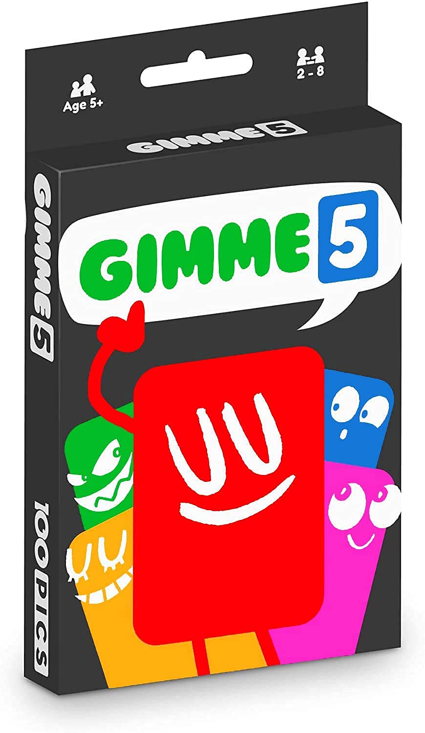 100 PICS GIMME 5, The Count Yourself Lucky Card Game. Perfect card game for young kids and children, Age 4and, rules as simple as snap, anyone can win