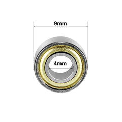 sourcing map 684ZZ Ball Bearing 4mm x 9mm x 4mm Double Shielded 684-2Z Deep Groove Bearings, Carbon Steel (Pack of 20)