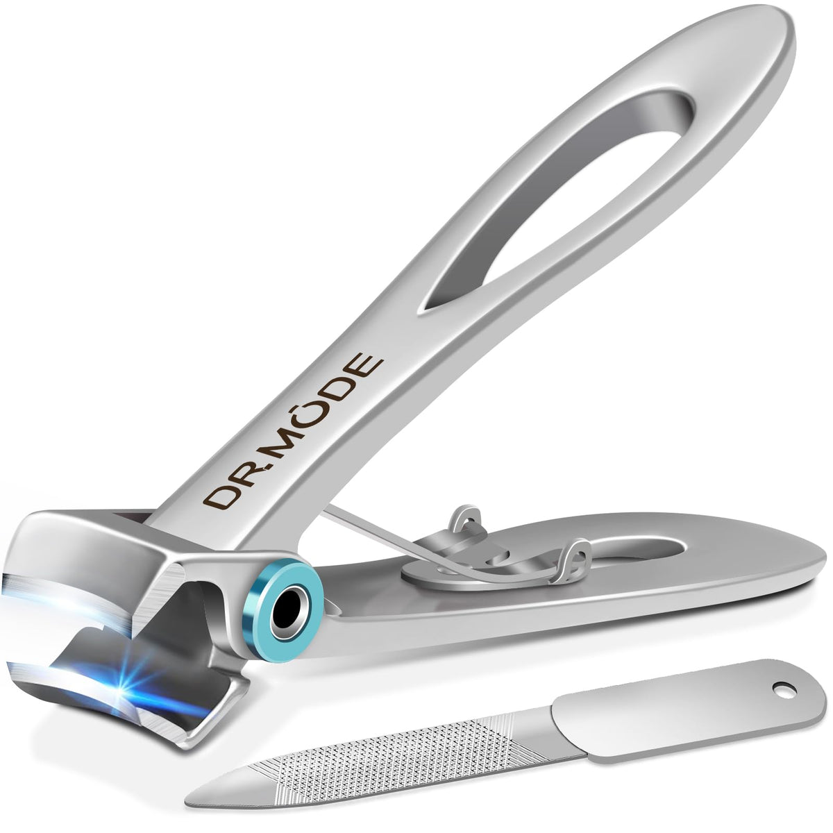 Nail Clippers - DRMODE Toe Nail Clippers for Thick Nails with 16mm Wide Jaw Opening, Heavy Duty Fingernail Clippers Large Nail Cutter Trimmer for Senior