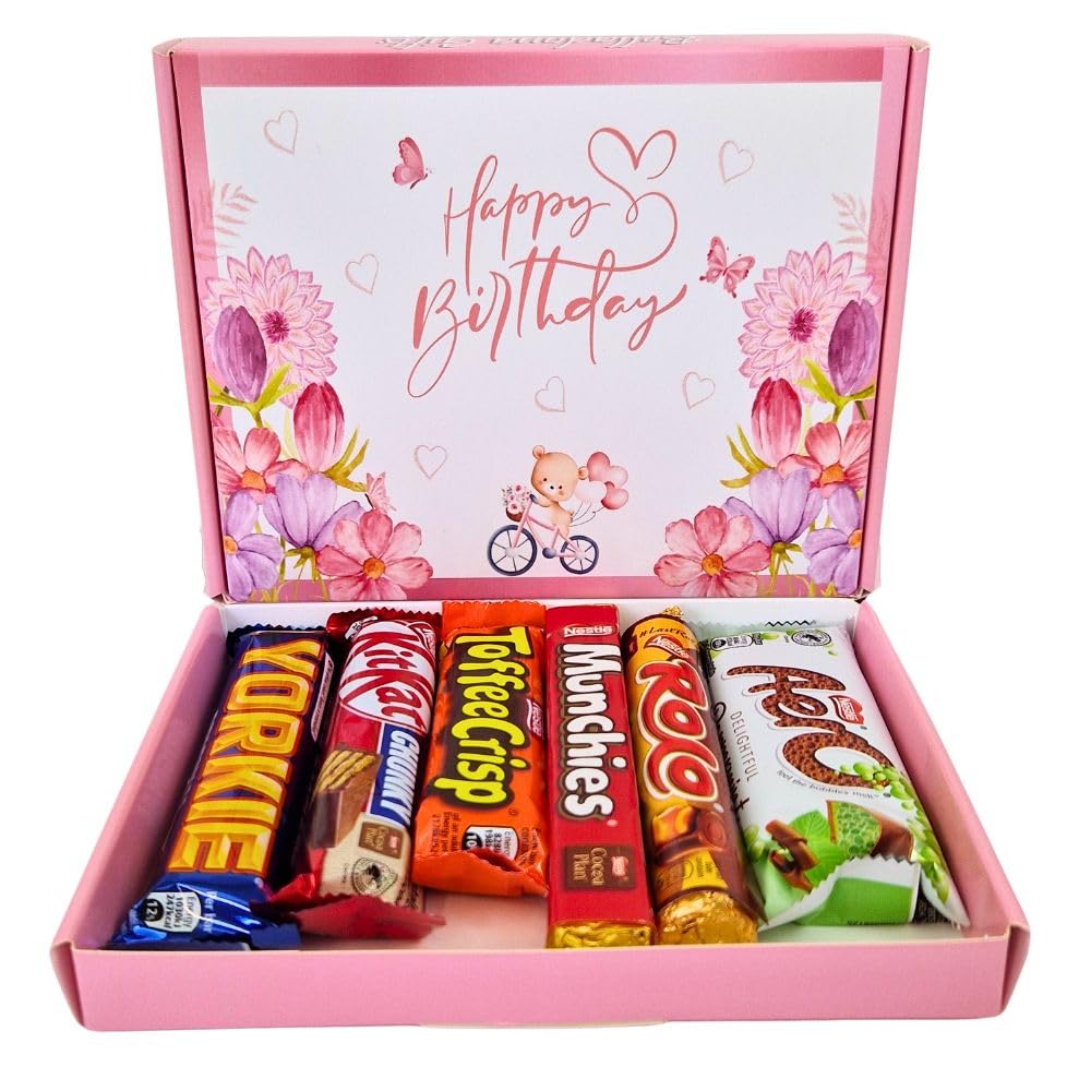 Birthday Chocolate   6 Full Sized Bars   Wish Her Happy Birthday With Chocolates   Letterbox Gift