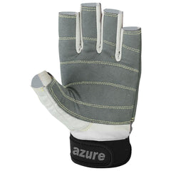 Azure sailing Gloves STOPWATCH FRIENDLY STRONG STITCHING,Best enforced PALM, Breathable -Cut Finger (Grey X-Small)