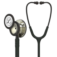 3M Littmann Classic III Monitoring Stethoscope, Champagne - Finish Chestpiece, Black Tube, Smoke Stem and Headset, 69 cm, 5861
