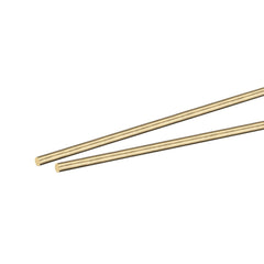 sourcing map Brass Rod,Brass Solid Round Rod 3mm Diameter 100mm Length Lathe Bar Stock for RC Model Airplane Helicopter DIY Craft Pack of 2pcs