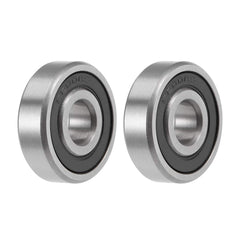 sourcing map 6200-2RS Deep Groove Ball Bearings 10mm x 30mm x 9mm Double Sealed Chrome Steel P6(ABEC3) 2pcs