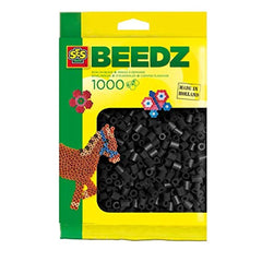 SES 00706 Children's Packet of 1000 Black Iron-on Beads