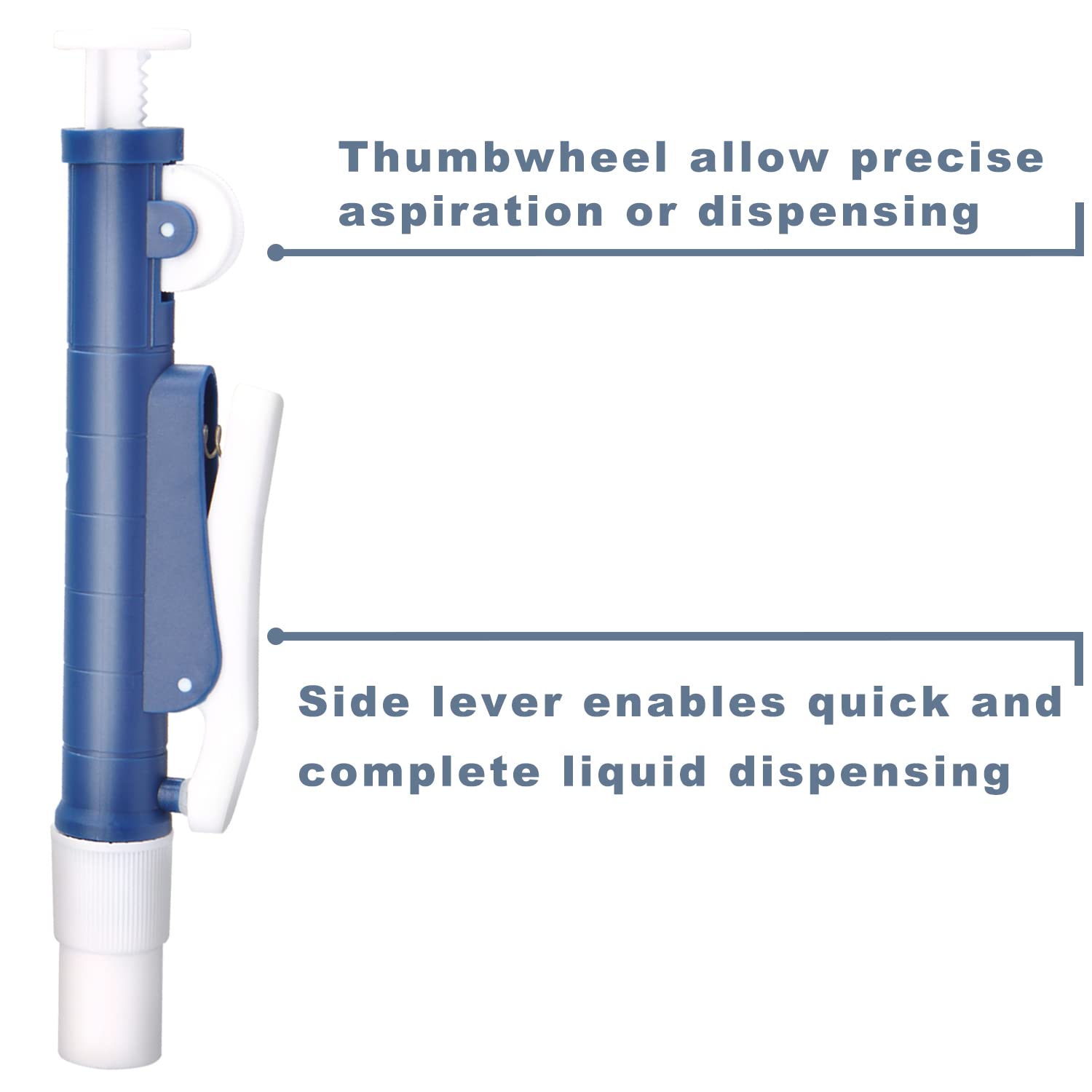 ONiLAB Pipette Pumps,Scientific Pipette Pump 2ml, Blue, for Disposable Plastic and Glass Pipettes…