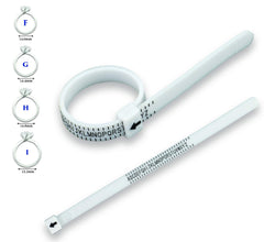 ADASH Ring Sizer UK, A-Z Ring Measurement Tool, with Ring Size Guide Chart for Women & Men, a Handy Ring Gauge UK Sizes