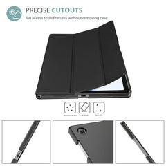 ProCase Case for Galaxy Tab A8 Case 10.5 inches 2021 SM-X200N SM-X205N SM-X207, Slim Lightweight Protective Hard Cover for Galaxy Tab A8 10.5 Inch 2021 Tablet -Black