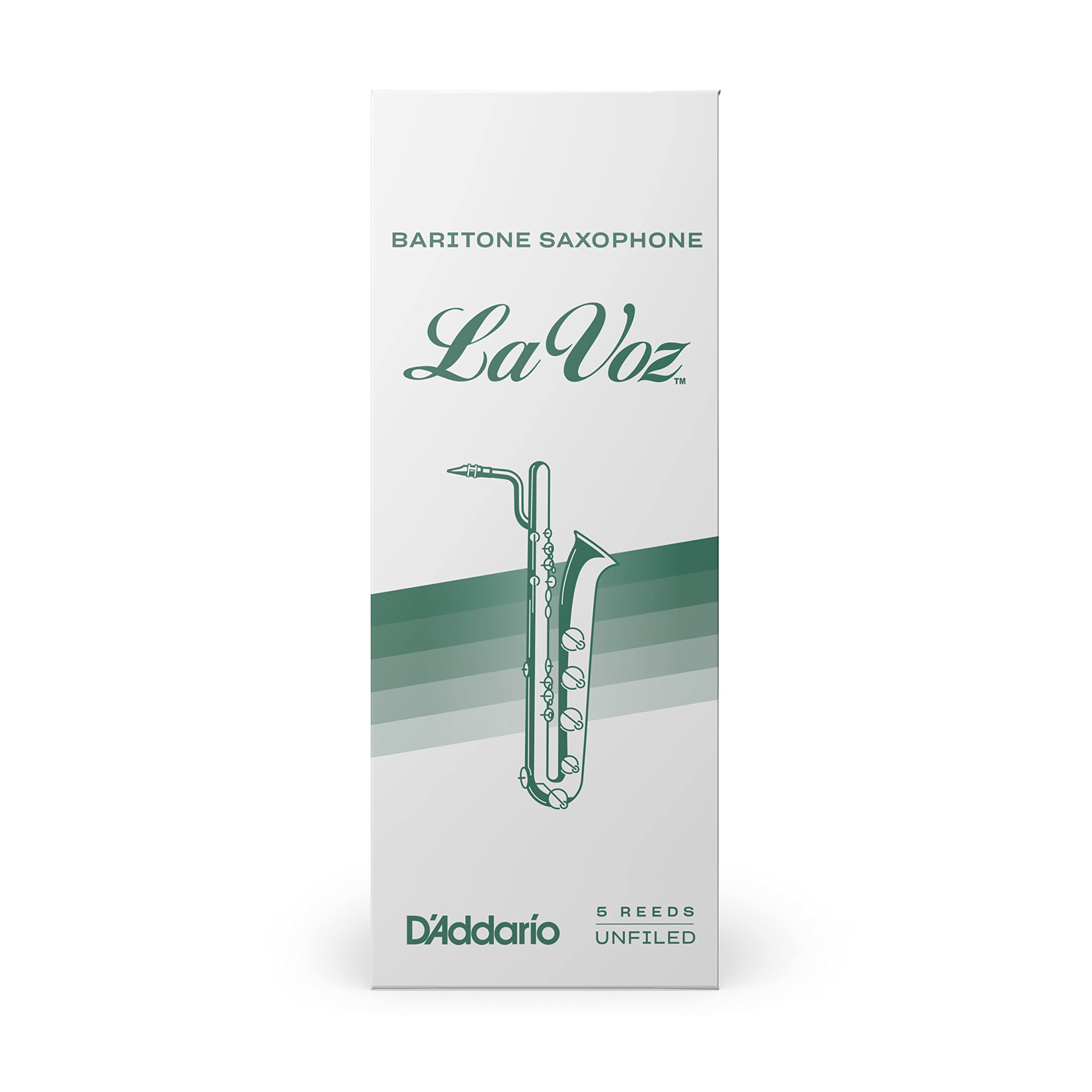 La Voz Baritone Saxophone Reeds, Soft, 5 Pack