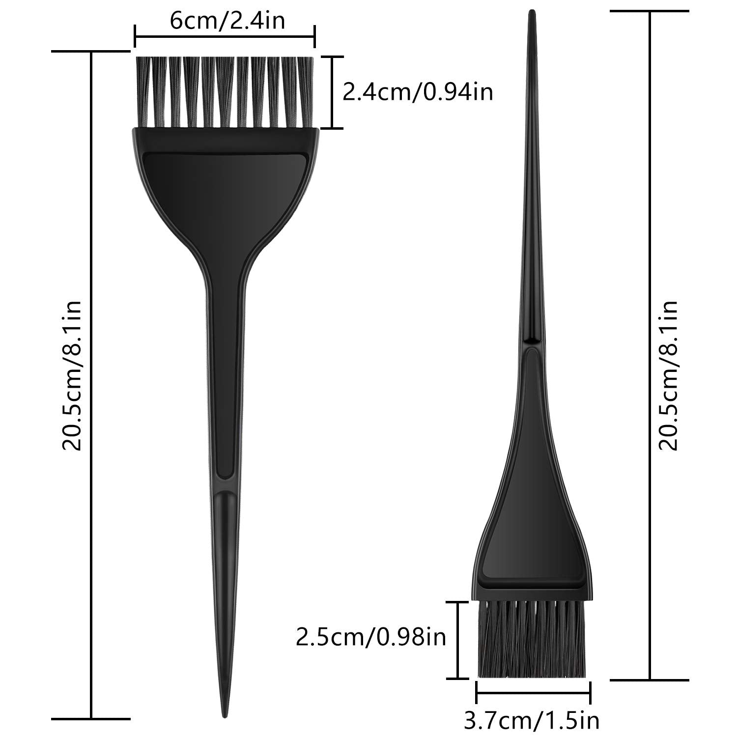 2 Pieces Hair Coloring Brush Hair Dye Tools Set for DIY Hair Coloring Salon Hair Dyeing