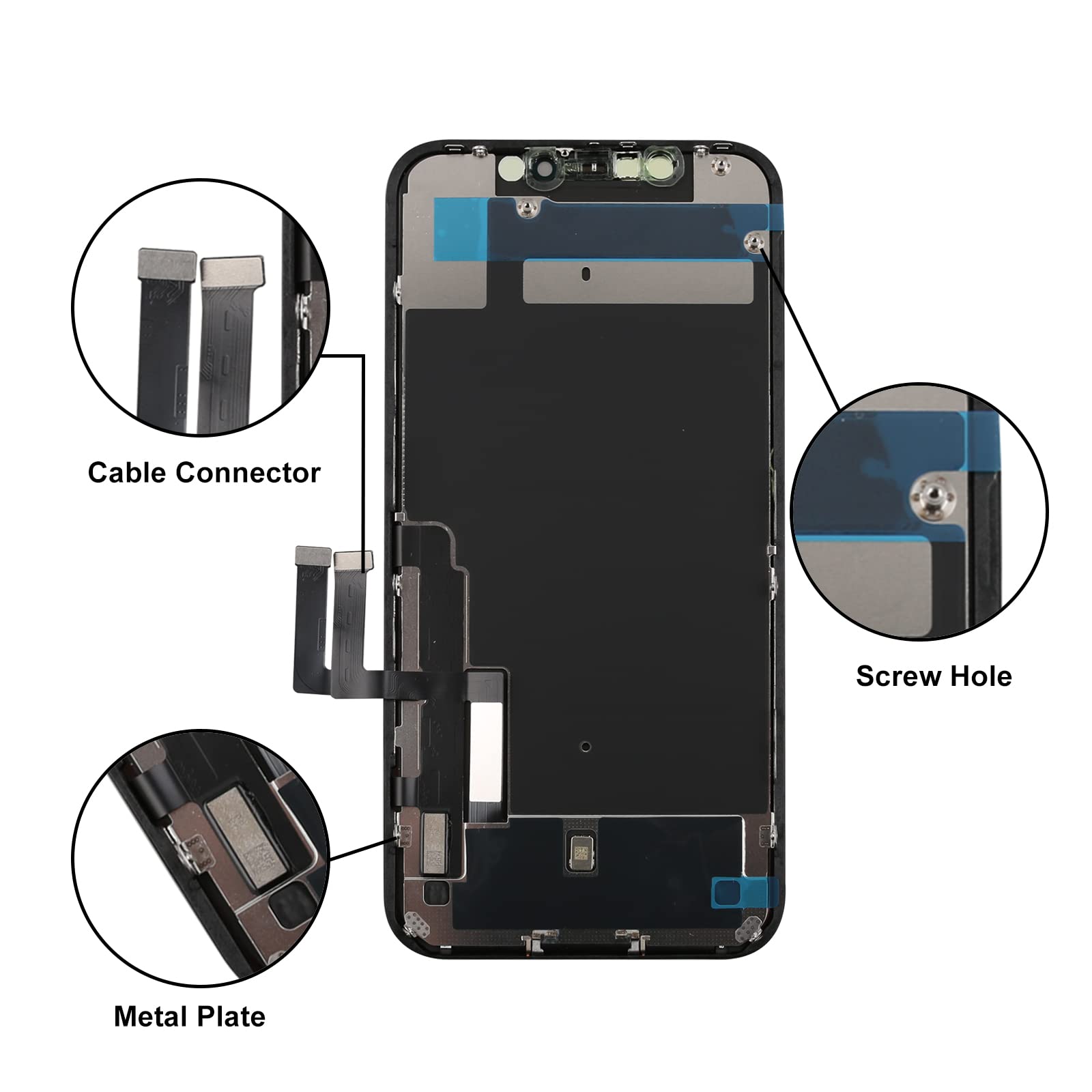 LL TRADER Screen for iPhone 11 Replacement LCD Screen 6.1 ’’ Touch Screen Digitizer Repair Tool for iPhone 11 Frame Assembly with Model A2111, A2221, A2223