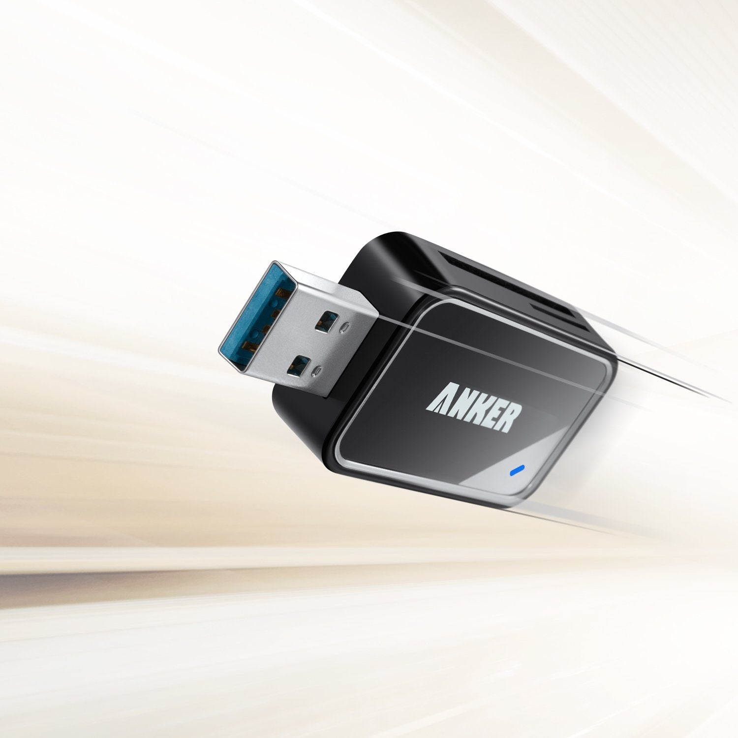 Anker 2-in-1 USB 3.0 SD Card Reader for SDXC, SDHC, SD, MMC, RS-MMC, Micro SDXC, Micro SD, Micro SDHC Card and UHS-I Cards