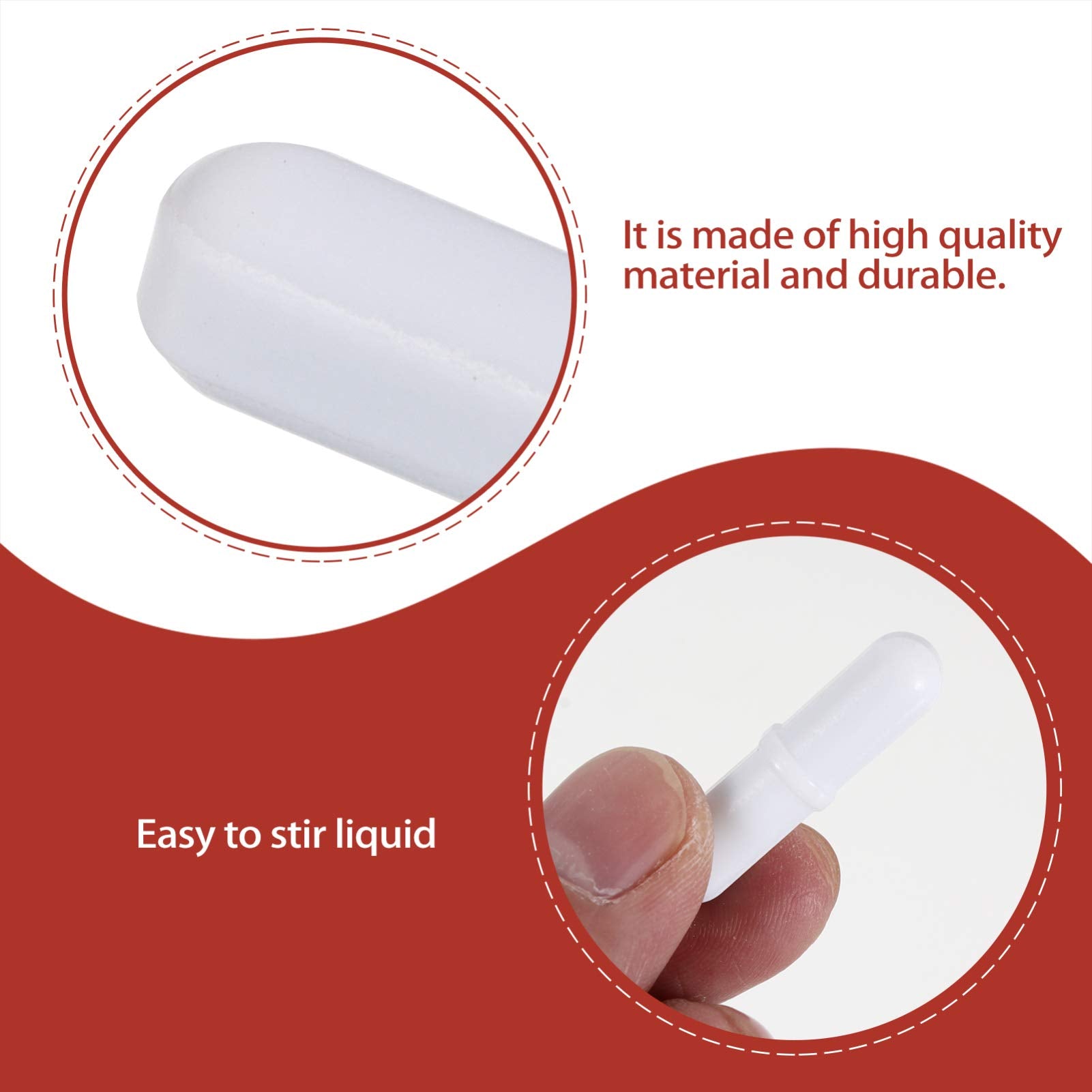 Magnetic Stir Bar PTFE Magnetic Stirrer Mixer Laboratory Bar Stir Plate Bar Stirbars Spinbar Octagon Magnetic Stirring Bar for Laboratory Experiment Supplies 7X30mm 5pcs