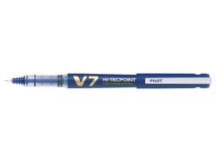 Pilot V7 Cartridge System Liquid Ink Rollerball 0.7 mm tip Single Pen with 3 Refills - Blue