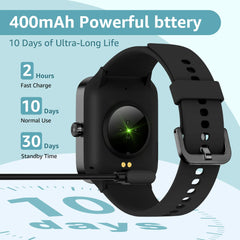 Smart Watch for Men Women Answer/Make Calls,1.95 inchesTouch Screen,Fitness Watch with SpO2 BP Heart Rate Sleep Moniter,140and Sport Modes Activity Traker,IP68 Waterproof Pedometer,Smartwatch for Android iOS