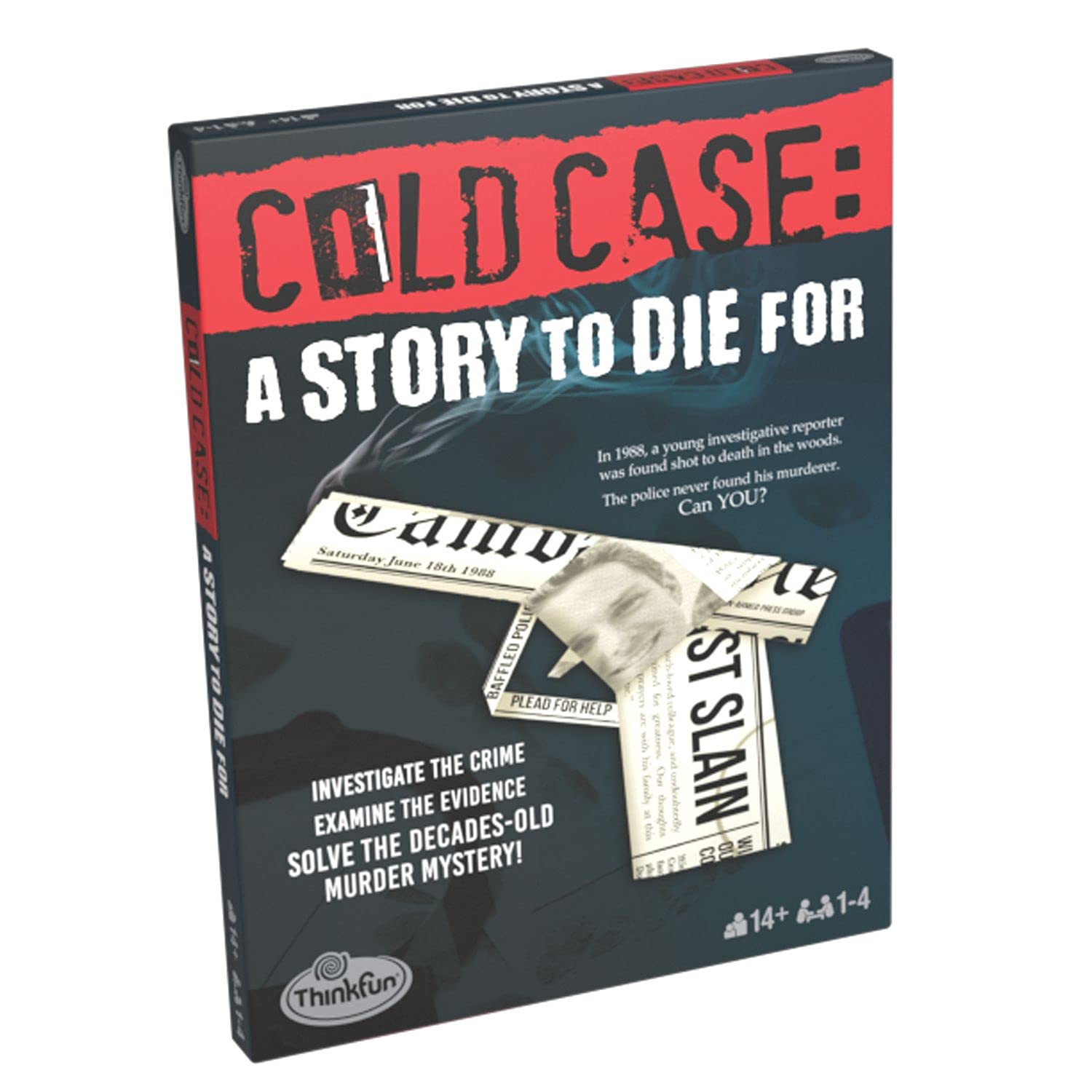 Thinkfun Cold Case Files - A Story To Die For - Murder Mystery Game for Adults and Kids Age 14 Years Up