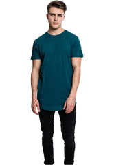 Urban Classics Men's Shaped Long Tee T-Shirt, Teal, M, 1