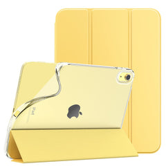 TiMOVO Case for iPad 10th Generation Case 2022, Slim Stand Case for iPad 10.9 inch, Soft TPU Back Cover, Smart Folio Protective Leather Case Fit iPad 10 - Light Yellow