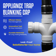 CONCEPT4U® Appliance Trap Blanking Cap and Washer Washing Machine Dishwasher Taps Tool Plumbing