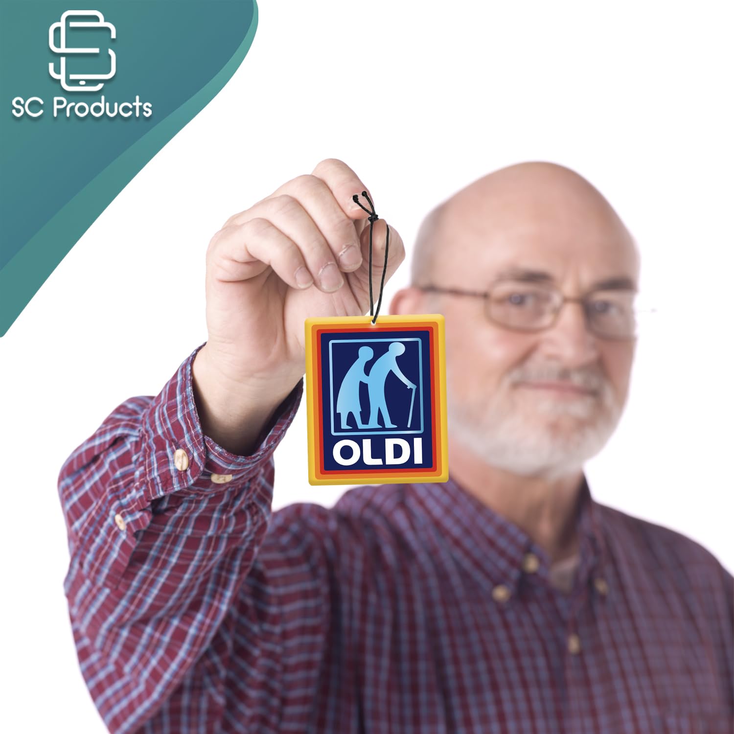 SC Products Oldi Funny Car Air Freshener Old Age Joke Gifts   Funny Car Accessories Grumpy Old Man Gifts   Car Air Fresheners Funny Gifts For Older Men   Gifts For Older Women Elderly Parents Gifts