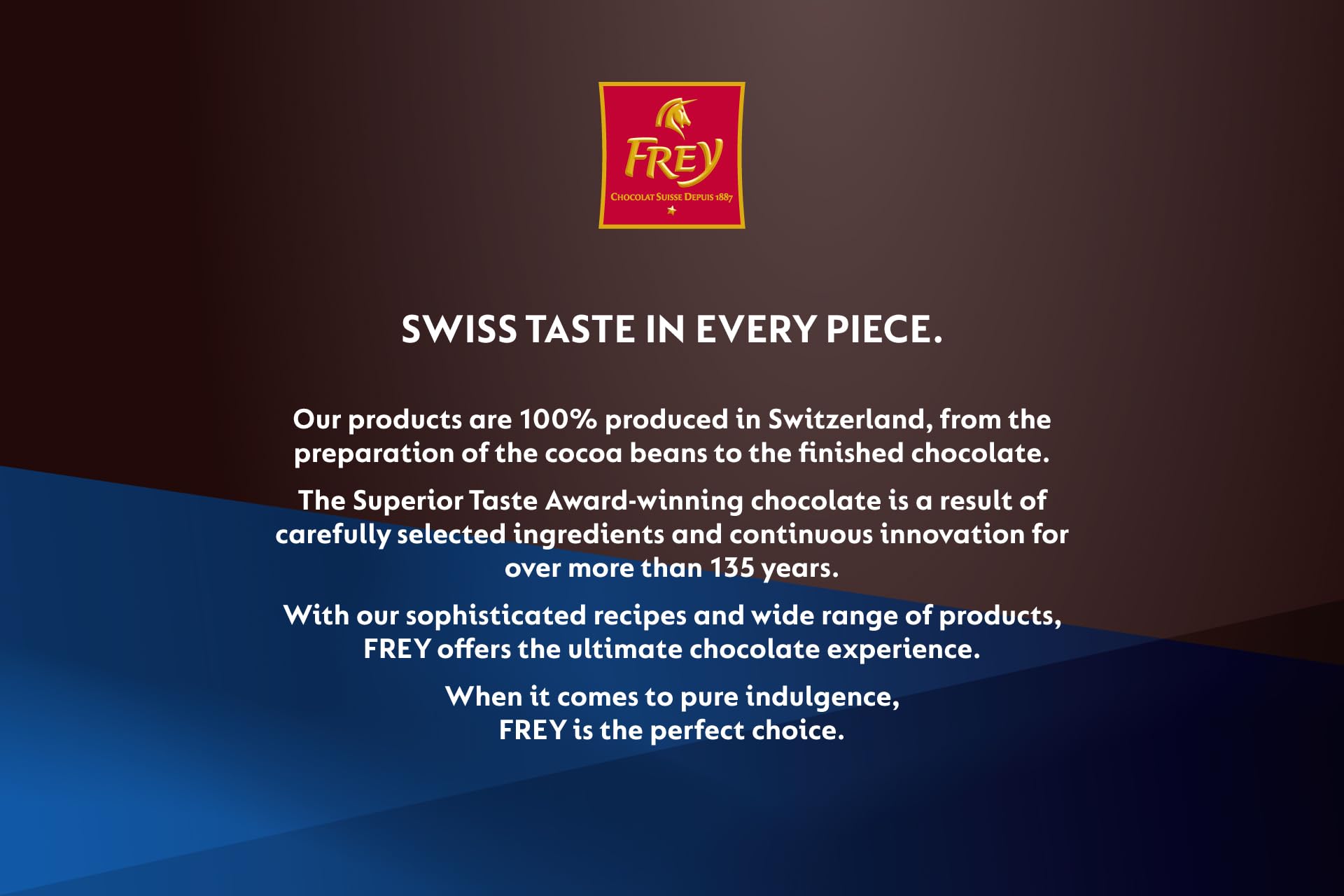 Frey Supreme Extra Fine Milk 100g - Cocoa 31% Minimum - Swiss Premium Chocolate - Rainforest Alliance Certified - Chocolate Bar