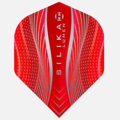 Harrows LUMEN No2   Set of 5 Premium Extra Strong Dart Flights in Standard Shape (15 Flights) (Red)