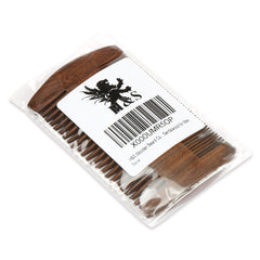 H&S Wooden Beard Comb Anti Static Moustache Pocket Comb - Wood Coffee Sandalwood For Men - Beard Comb Men - Moustache Comb - Wooden Comb - Beard Grooming - Fine Beard Comb - Comb Men - Comb For Beard