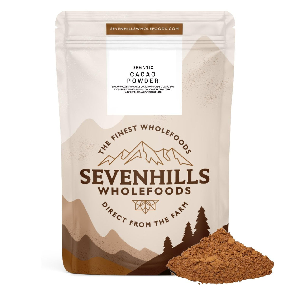 Sevenhills Wholefoods Organic Cacao Powder 1kg