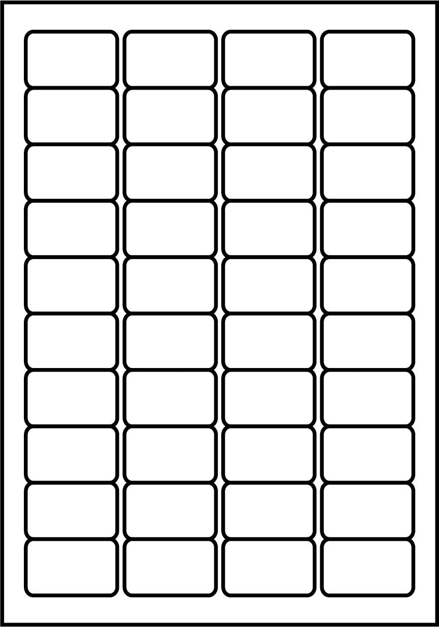 SmithPackaging A4 Self Adhesive Address Labels, 40 Labels Per Sheet, 100 Sheets, 45.7 x 25.4mm 4000 Labels