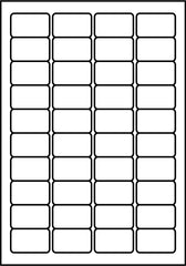 SmithPackaging A4 Self Adhesive Address Labels, 40 Labels Per Sheet, 100 Sheets, 45.7 x 25.4mm 4000 Labels