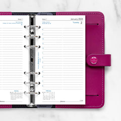 Filofax Personal day per page English appointments diary - 2024, White