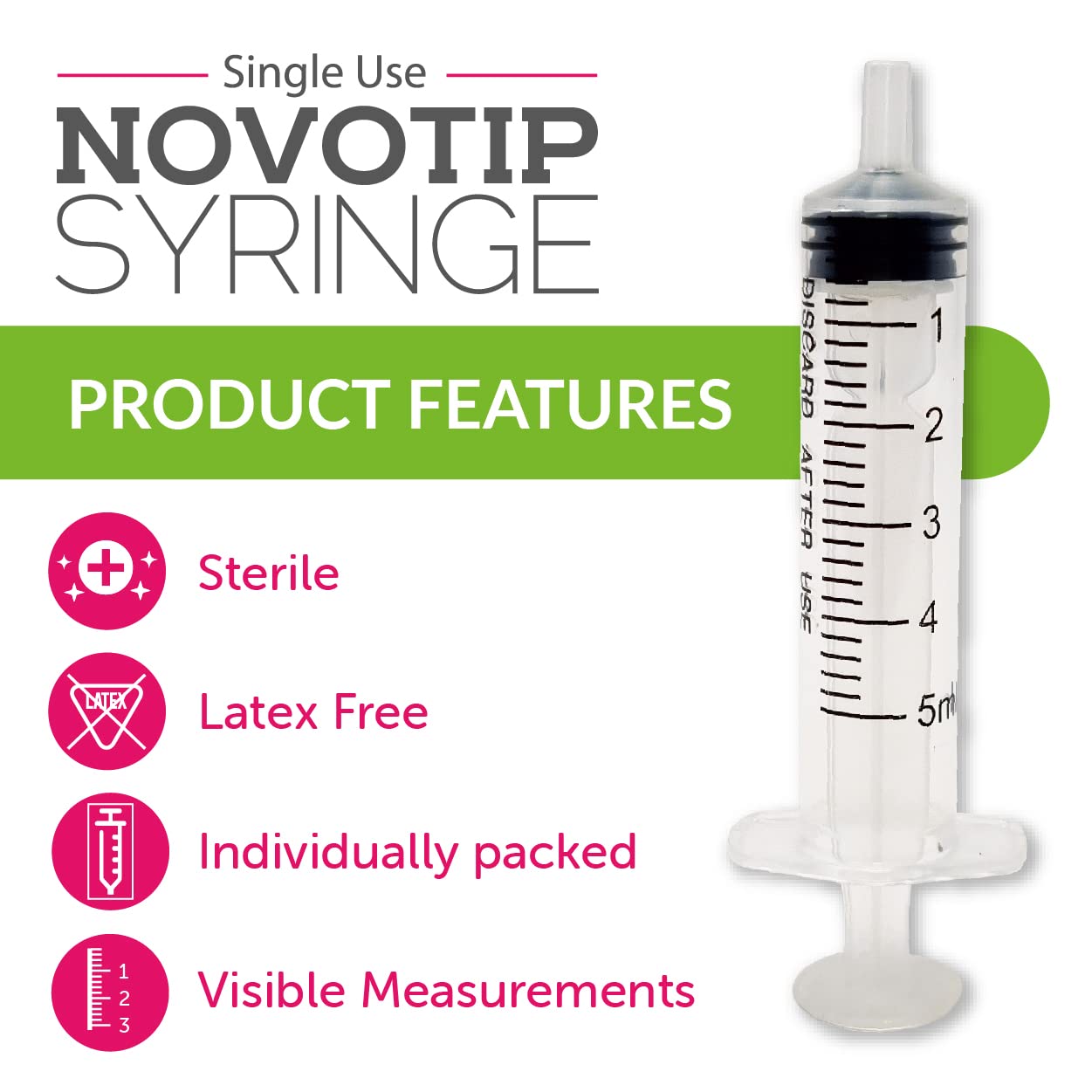 Novotip 5ml Syringe - Box of 100