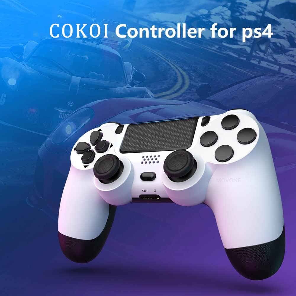 COKOI Wireless Controller for PS4, Dual Vibration Game Joystick Controller for PS4/ Slim/Pro, Replacement Controller Gyro Axis/Double Vibration/Screenshot