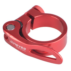 TRIWONDER Bike Seat Post Clamp 28.6mm 31.8mm 34.9mm Quick Release Seat Post Clamp for MTB Bike Road Bike Casual Bike (Red, 31.8mm)