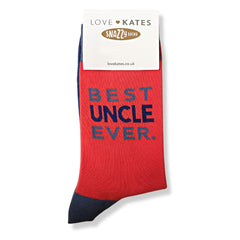 Love Kates Snazzy Socks Best Uncle Ever Mens Socks Size 8-11 Gift Range Him LKSOCK003