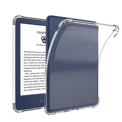 KEROM Clear Case for 6 inches Kindle Paperwhite 2012-2017 (7th/6th/5th Generation, Model: DP75SDI/EY21), Ultra-Thin Lightweight Scratch-Proof Silicone Case Soft Flexible TPU Bumper Back Cover, Transparent