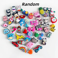 RnCop 35 Personalized Random Shoe Charms for Croc Charms, Clog Decoration Cartoon Anime Charms Shoe Accessories, Cartoon Pvc Shoe Charms Decoration Party Birthday Gifts