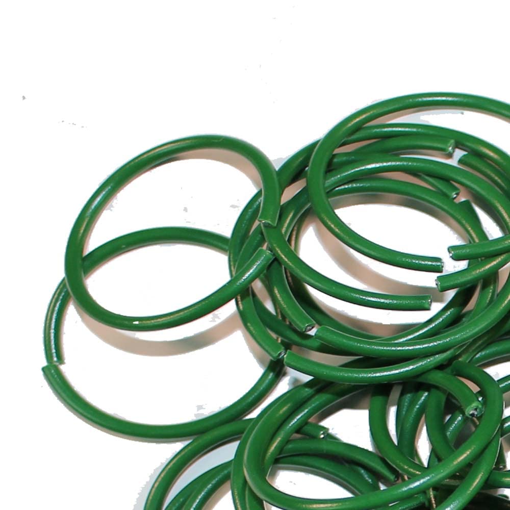 FIRST CHOICE KAYA 100 plastic coated garden plant rings gardening plant support secure clips Sold by KAYA LTD