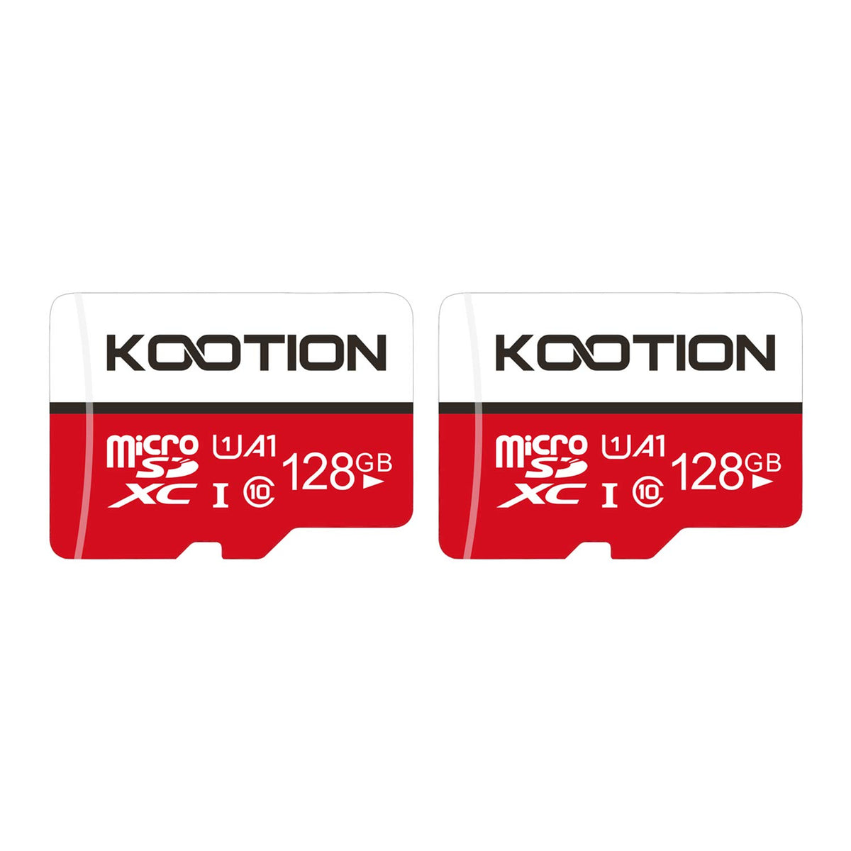 KOOTION 2-Pack 128GB Micro SD Card Class 10 Micro SDXC Card 128GB UHS-1 Memory Card Ultra High Speed TF Card, C10, U1, 128 GB