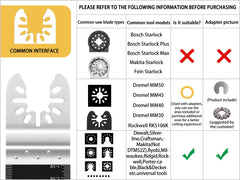 5 PC Oscillating Tool Blades LEILUO Titanium Oscillating Multitool Blades for Hard Material Metal Nails Wood Oscillating Saw Blade fit Dewalt Rockwell Milwaukee Makita Ryobi
