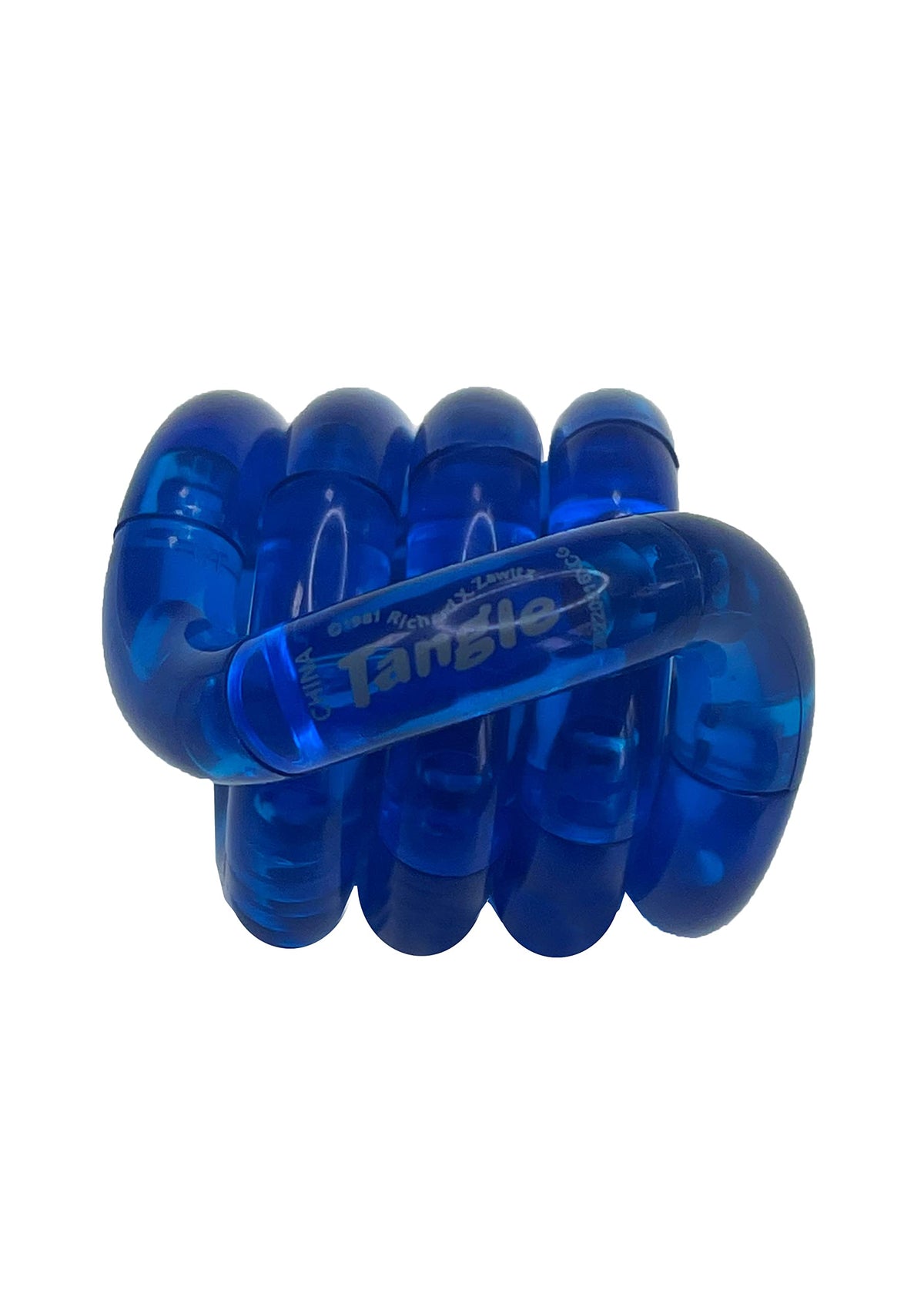 TANGLE Jr Translucent (Blue) - Genuine Fidget Toys Sensory Toy - Twisty Fidget Toy Tangle Fidgets for Kids and Adults - Fidget Toy for School - Gift for Teens and Adults