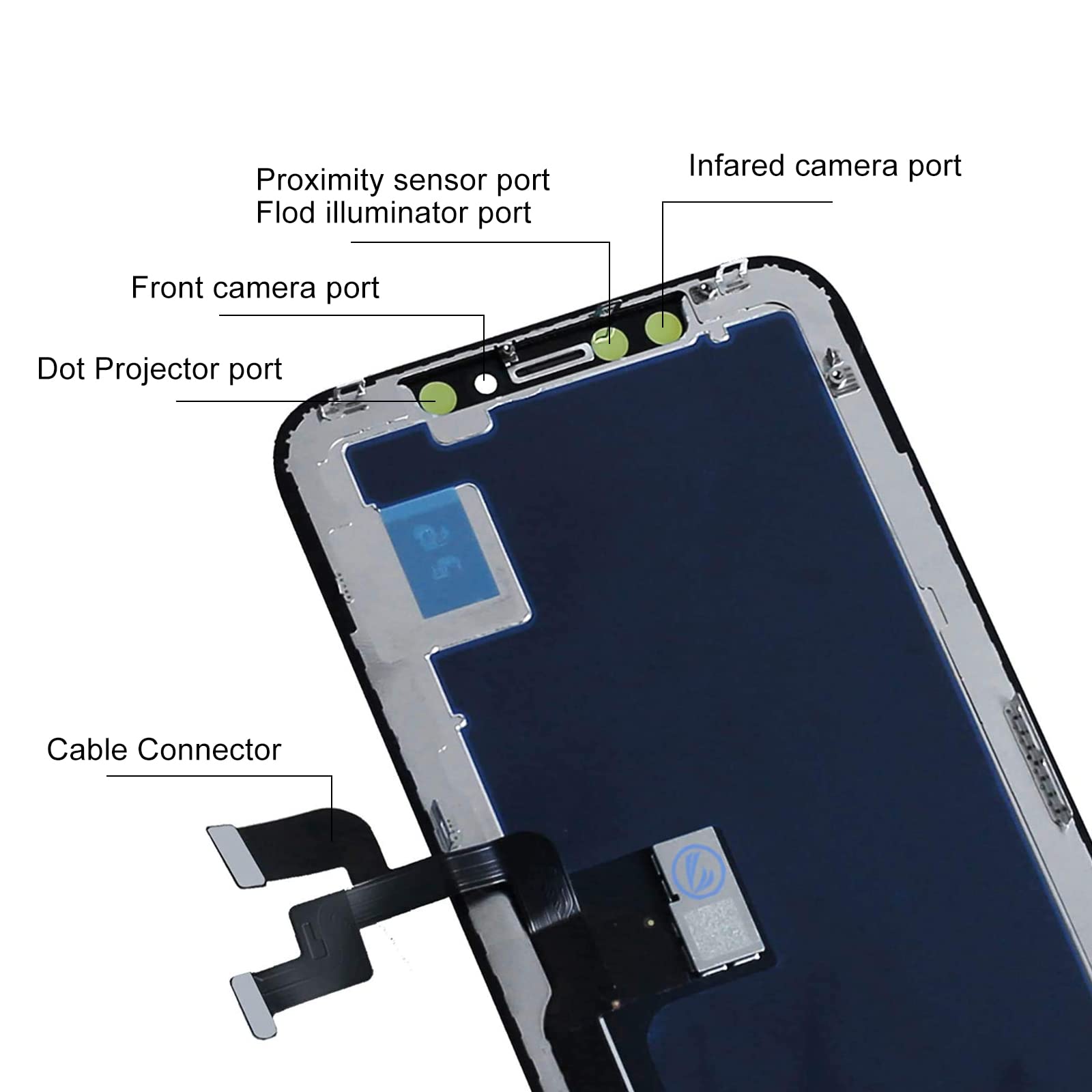 LL TRADER for iPhone X 5.8 inch LCD Display Replacement Touch Screen Digitiser with Repair Tool Kits