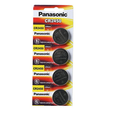 Panasonic 4pcs Cr2450 3v Coin Lithium Battery, REMOTE KEYLESS ENTRY TRANSMITTER FOB Battery