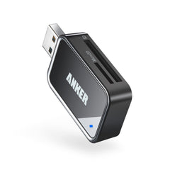 Anker 2-in-1 USB 3.0 SD Card Reader for SDXC, SDHC, SD, MMC, RS-MMC, Micro SDXC, Micro SD, Micro SDHC Card and UHS-I Cards