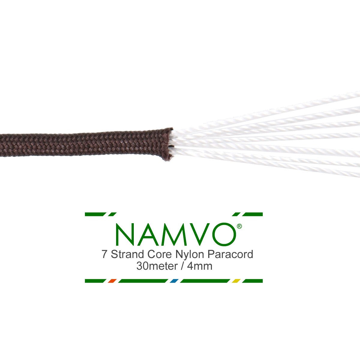 Namvo 550 Paracord Mil Spec Type III 7 strand parachute cord Total Length 100ft / 30 Meters, Rose Red