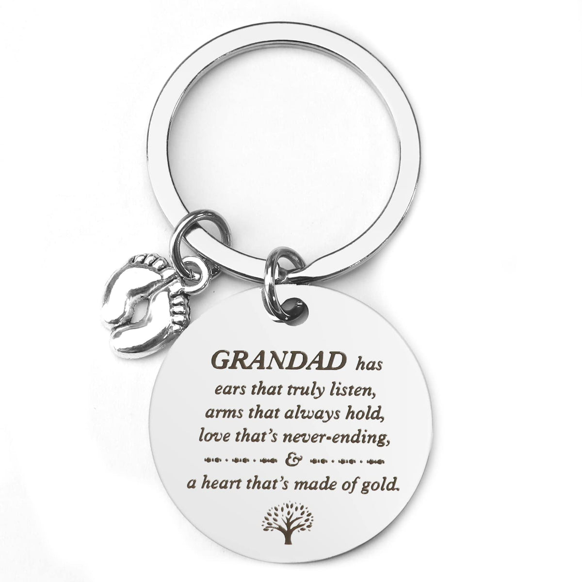 BOMEON Grandad Keyring,Grandad Keyring from Grandchildren,Grandad Father s Day Gift,Birthday Gifts for Grandad,Gifts for Grandad,Best Great Grandad Gifts,Fathers Day Grandad Gifts,Grandad Presents